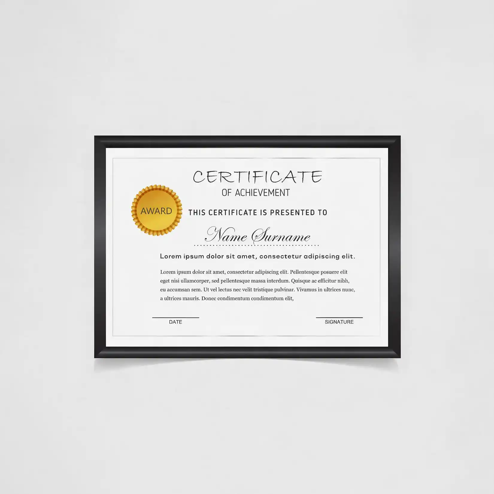 Certificates